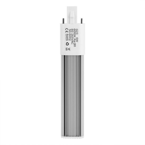 2-Pin Light Bulb GX23+6000K-Cool White Aluminium Alloy Compact Lamp 6W 85-265V Horizontal Recessed Tube Light Bulb Suitable for Recessed or Surface-mounted Downlights Recessed Cans Table/Desk Lamps 2-Pin Light Bulb GX23+6000K-Cool White Aluminium Alloy Compact Lamp 6W 85-265V Horizontal Recessed Tube Light Bulb Suitable for Recessed or Surface-mounted Downlights Recessed Cans Table/Desk Lamps